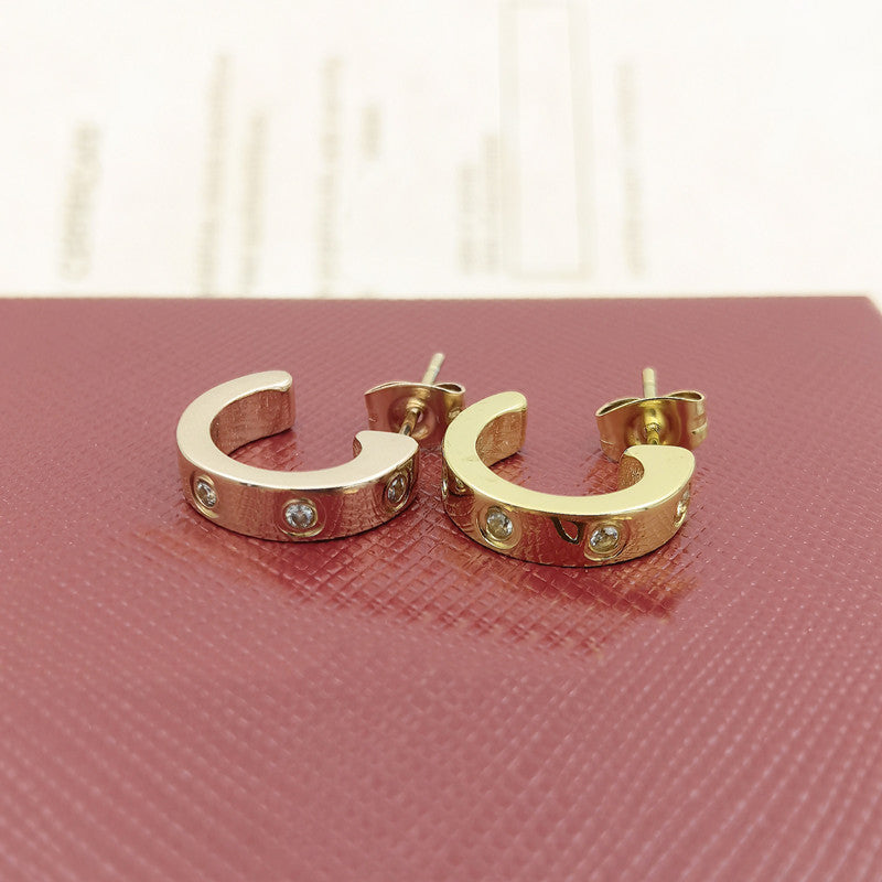 Germanium Stone Hoop Earrings | Elegant Everyday Jewellery For Women