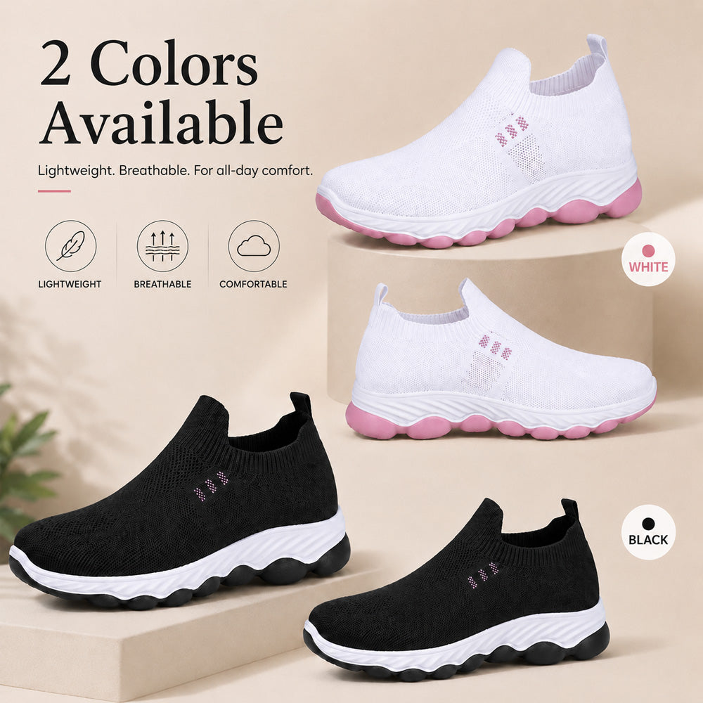 Women's Mesh Comfort Slip-On Shoes – Breathable, Lightweight & Non-Slip
