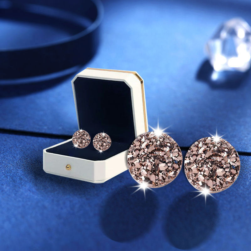Germanium Stone Stud Earrings | Elegant Everyday Accessory for Women & Men