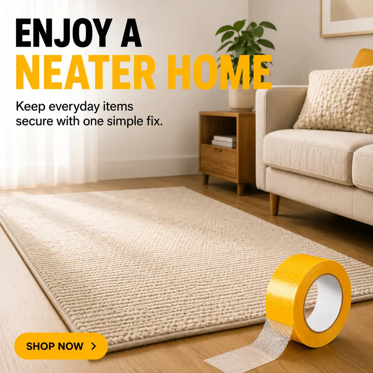 Heavy-Duty Double-Sided Tape - Strong Adhesive Fix For Quick No-Tool Home Solutions🔧