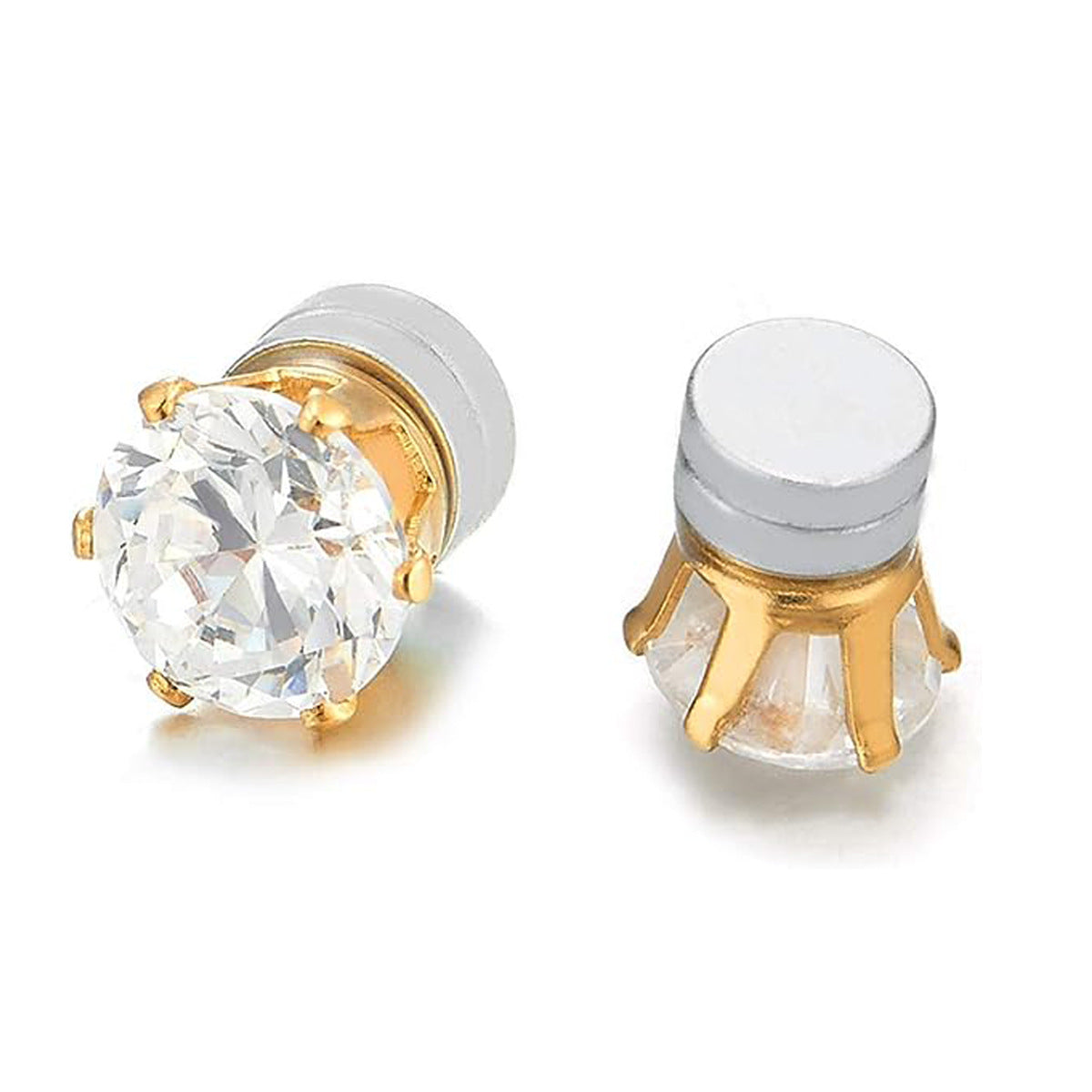 Germanium Stone Stud Earrings | Elegant Minimalist Jewellery For Everyday Wear