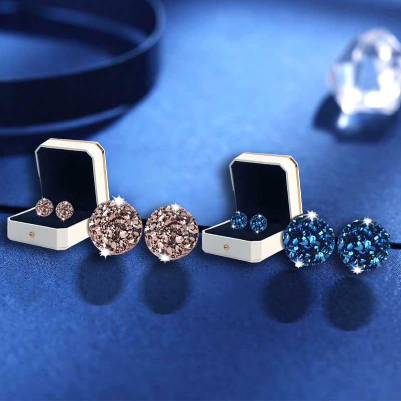 Germanium Stone Stud Earrings | Elegant Everyday Accessory for Women & Men