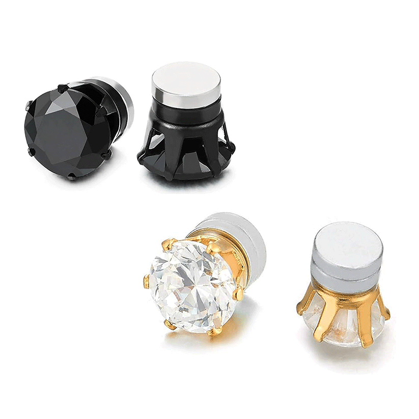 Germanium Stone Stud Earrings | Elegant Minimalist Jewellery For Everyday Wear