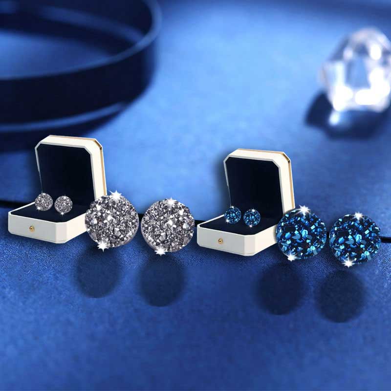 Germanium Stone Stud Earrings | Elegant Everyday Accessory for Women & Men