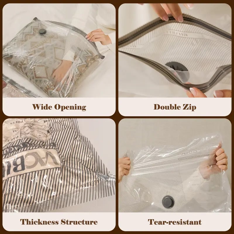 ✈️ Travel Must-Have: X7 Vacuum Compression Bags ⚡ Cordless Electric Sealer Saves Up To 80% Space