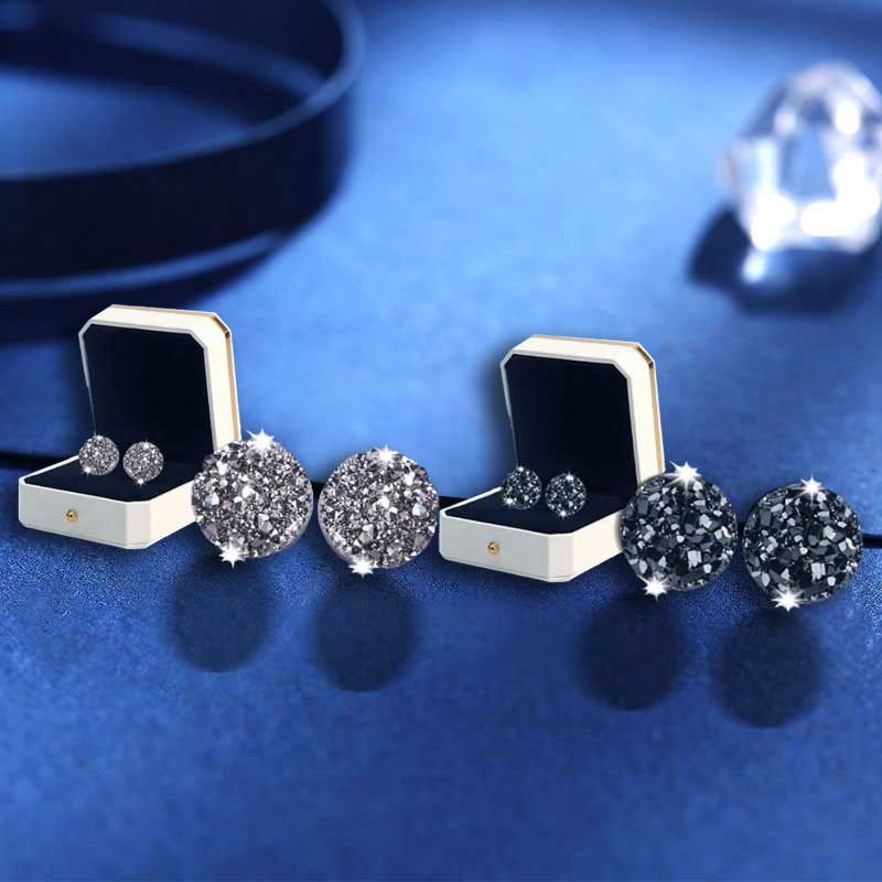 Germanium Stone Stud Earrings | Elegant Everyday Accessory for Women & Men