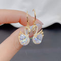 Swan Germanium Stone Earrings – Elegant Jewellery Inspired By Grace & Beauty