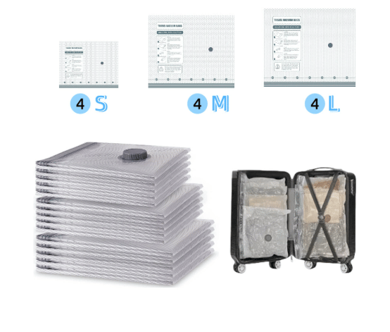 ✈️ Travel Must-Have: X7 Vacuum Compression Bags ⚡ Cordless Electric Sealer Saves Up To 80% Space