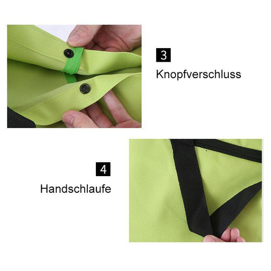🔥 SHOPPING MADE EASY - 🛍️ Foldable 2-in-1 Shopping Bag